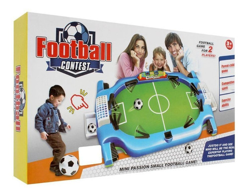 Jogo Futebol Infantil De Mesa Pebolim Manual Campo Botao